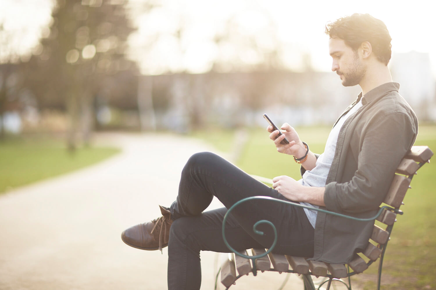 Man on mobile phone